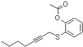CAS 登录号：209125-28-0， 2-(2-庚炔-1-基硫代)-苯酚 1-乙酸酯