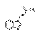CAS 登录号：21035-96-1， (3E)-4-(1H-苯并咪唑-1-基)-3-丁烯-2-酮