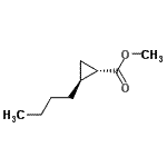 CAS 登录号：210546-53-5， 甲基(1S,2S)-2-丁基环丙烷羧酸酯