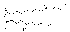 CAS#: 210976-81-1, (8xi,13E)-11,15-Dihydroxy-N-(2-Hydroxyethyl)-9-Oxoprost-13-En-1-Amide