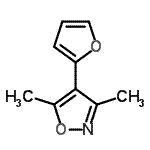 CAS#: 211096-32-1, 4-(2-Furyl)-3,5-Dimethyl-1,2-Oxazole