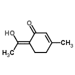 CAS 登录号：211230-84-1， (6Z)-6-(1-羟基乙亚基)-3-甲基-2-环己烯-1-酮