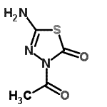 CAS 登录号：211388-16-8， 3-乙酰基-5-氨基-1,3,4-噻二唑-2(3H)-酮