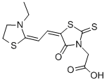 CAS#: 21155-21-5, 5-[(3-Ethyl-2-Thiazolidinylidene)Ethylidene]-4-Oxo-2-Thioxo-3- Thiazolidineacetic Acid