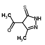 CAS#: 211988-12-4, 1-(3-Methyl-5-Thioxo-4,5-Dihydro-1H-Pyrazol-4-Yl)Ethanone