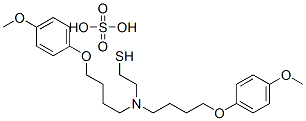 CAS#: 21220-83-7, 2-[Bis[4-(4-Methoxyphenoxy)Butyl]Amino]Ethanethiol Sulfate