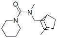 CAS 登录号：21296-53-7， N-甲基-N-(3-甲基-2-降冰片基甲基)-1-哌啶甲酰胺