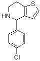 CAS 登录号：213462-12-5， 4-(4-氯苯基)-4,5,6,7-四氢噻吩并[3,2-c]吡啶