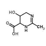 CAS 登录号：213467-54-0， 5-羟基-2-甲基-3,4,5,6-四氢-4-嘧啶羧酸