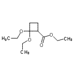 CAS 登录号：213478-57-0， 2,2-二乙氧基环丁烷羧酸乙酯