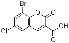 CAS#: 213749-64-5, 8-Bromo-6-Chloro-2-Oxo-2H-Chromene-3-Carboxylic Acid
