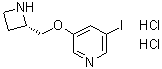 CAS 登录号：213764-92-2， 3-[(2S)-2-氮杂环丁基甲氧基]-5-碘吡啶二盐酸盐
