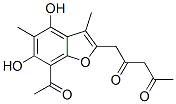 CAS 登录号：21402-79-9， 1-(7-乙酰基-4,6-二羟基-3,5-二甲基-2-苯并呋喃基)-2,4-戊烷二酮