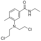 CAS 登录号：21447-85-8， 3-(二(2-氯乙基)氨基)-N-乙基对甲苯甲酰胺