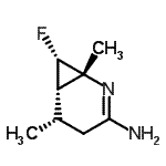 CAS#: 214478-98-5, (1R,6S,7S)-7-Fluoro-1,5-Dimethyl-2-Azabicyclo[4.1.0]Hept-2-En-3-Amine