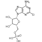 CAS#: 21466-01-3, 2-Chloro-9-(5-O-Phosphono-beta-D-Lyxofuranosyl)-9H-Purin-6-Amine