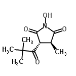 CAS 登录号：214679-34-2， (3R,4S)-3-(2,2-二甲基丙烷酰基)-1-羟基-4-甲基-2,5-吡咯烷二酮