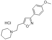 CAS#: 2148-73-4, 1-[2-[3-(4-Methoxyphenyl)-1,2-Oxazol-5-Yl]Ethyl]Piperidin-1-Ium Chloride