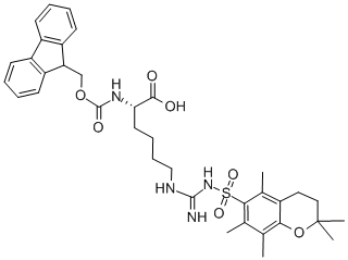 CAS#: 214852-52-5, N6-[[[(3,4-Dihydro-2,2,5,7,8-Pentamethyl-2H-1-Benzopyran-6-Yl)Sulfonyl]Amino]Iminomethyl]-N2-[(9H-Fluoren-9-Ylmethoxy)Carbonyl]-L-Lysine