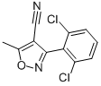 CAS#: 21486-28-2, 3-(2,6-Dichlorophenyl)-5-Methyl-4-Isoxazolecarbonitrile