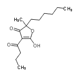 CAS 登录号：21494-12-2， 4-丁酰基-2-己基-5-羟基-2-甲基-3(2H)-呋喃酮