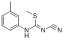 CAS 登录号：21504-97-2， N-氰基-N'-(3-甲基苯基)-硫代氨基亚胺酸甲酯