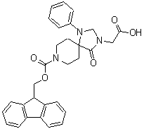 CAS#: 215190-27-5, {8-[(9H-Fluoren-9-Ylmethoxy)Carbonyl]-4-Oxo-1-Phenyl-1,3,8-Triazaspiro[4.5]Dec-3-Yl}Acetic Acid