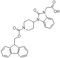 CAS 登录号：215190-29-7， (3-{1-[(9H-芴-9-基甲氧基)羰基]-4-哌啶基}-2-氧代-2,3-二氢-1H-苯并咪唑-1-基)乙酸