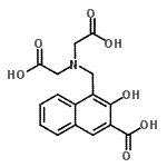 CAS 登录号：21542-48-3， 4-{[二(羧甲基)氨基]甲基}-3-羟基-2-萘甲酸