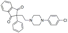 CAS 登录号：21569-29-9， 2-[2-[4-(4-氯苯基)-1-哌嗪基]乙基]-2-苯基-1,3-茚满二酮