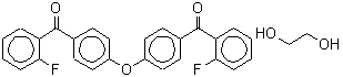 CAS#: 216144-24-0, (Oxydi-4,1-Phenylene)Bis[(2-Fluorophenyl)Methanone] - 1,2-Ethanediol (1:1)