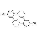 CAS#: 21620-32-6, 6,13-Bis(2-Methylpropylidene)-1,4,8,11-Tetraoxacyclotetradecane-5,7,12,14-Tetrone