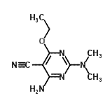 CAS 登录号：216447-96-0， 4-氨基-2-(二甲基氨基)-6-乙氧基-5-嘧啶甲腈