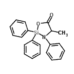 CAS#: 21654-64-8, 4-Methyl-2,2,3-triphenyl-1,3,2-oxazasilolidin-5-one