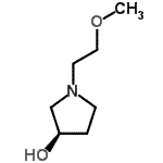 CAS 登录号：216666-99-8， (3R)-1-(2-甲氧基乙基)-3-吡咯烷醇