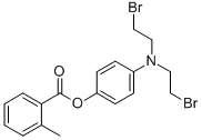 CAS 登录号：21667-02-7， 4-(二(2-溴乙基)氨基)苯酚 2-甲基苯甲酸酯
