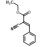 CAS 登录号：2169-69-9， 乙基(2E)-2-氰基-3-苯基丙烯酸酯