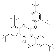 CAS#: 217189-40-7, [2-Bis(2,4-Ditert-Butylphenoxy)Phosphanyloxy-3,5-Ditert-Butyl-Phenyl]-Chloro-Palladium