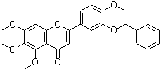CAS 登录号：21764-08-9， 2-[3-(苄氧基)-4-甲氧基苯基]-5,6,7-三甲氧基-4H-苯并吡喃-4-酮