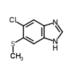 CAS#: 217951-69-4, 5-Chloro-6-(Methylsulfanyl)-1H-Benzimidazole