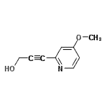 CAS#: 218594-30-0, 3-(4-Methoxy-2-Pyridinyl)-2-Propyn-1-Ol