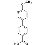 CAS 登录号：219671-80-4， 4-(6-甲氧基-3-吡啶基)苯甲酸