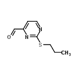 CAS#: 219729-65-4, 2-(Propylsulfanyl)-4-Pyrimidinecarbaldehyde