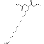 CAS 登录号：21987-12-2， 甲基2-乙酰氧基十六烷酸酯