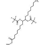 CAS 登录号：21987-19-9， 甲基9,10-二(2,2,2-三氟乙酰氧基)硬脂酸酯