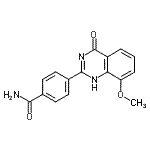 CAS#: 220115-30-0, 4-(4-Hydroxy-8-Methoxy-2-Quinazolinyl)Benzamide