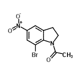 CAS#: 220442-80-8, 1-(7-Bromo-5-Nitro-2,3-Dihydro-1H-Indol-1-Yl)Ethanone