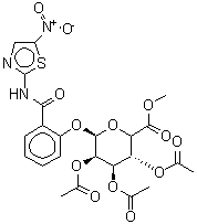 CAS#: 221287-92-9, Methyl 2-[(5-Nitro-1,3-Thiazol-2-Yl)Carbamoyl]Phenyl (5xi)-2,3,4-Tri-O-Acetyl-beta-L-Lyxo-Hexopyranosiduronate