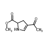 CAS 登录号：222420-86-2， 甲基4-乙酰基-2,3-二氢-1H-吡咯-2-羧酸酯