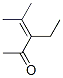 CAS 登录号：22287-11-2， 3-乙基-4-甲基-3-戊烯-2-酮
